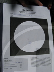 Registro de manchas solares visibles