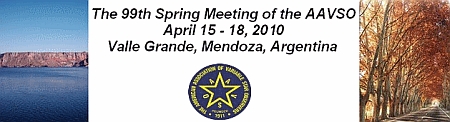 99ª Reunión AAVSO de Primavera Boreal y Star Pary del Sur Mendocino