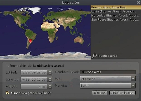 Elegir ubicacion