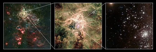 Zona donde se encuentra la estrella R136a1